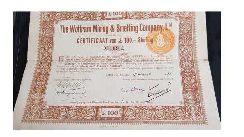 Antique British/Amsterdam document 1925