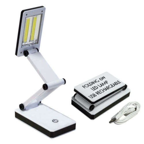 RECHARGEABLE FOLDING LAMP WITH POWER BANK PHONE CHARGER