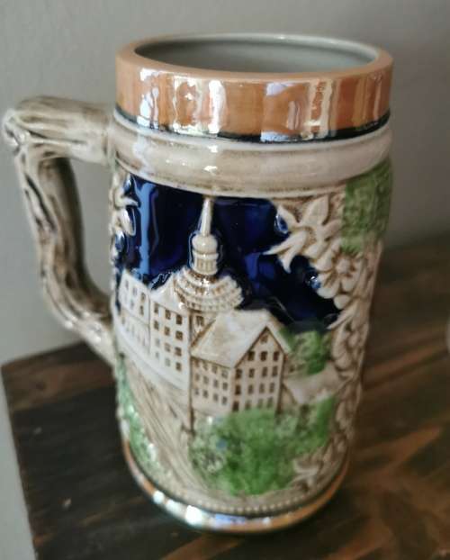 Vintage Handmade Balboa German beer mug