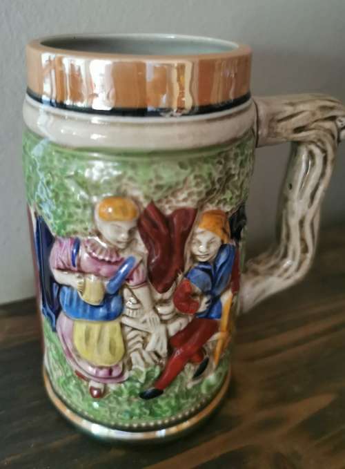 Vintage Handmade Balboa German beer mug
