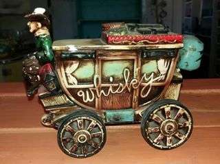 Vintage Whisky Stagecoach Decanter