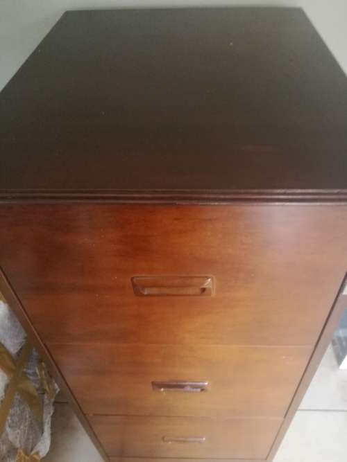 Vintage wooden filing cabinet