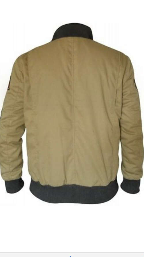 Fury Brad Pitt Tanker Style WWII US military Khaki real cotton jacket