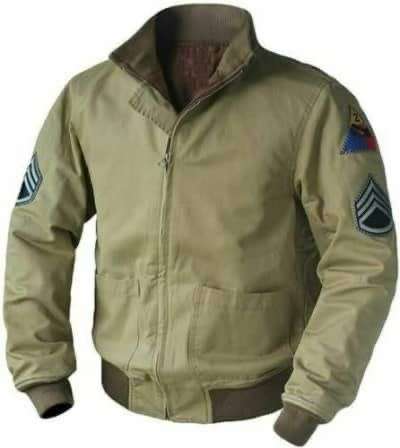 Brad Pitt Furt Tanker WW2 US Army Military Pilot Bomber Jacket for Men
