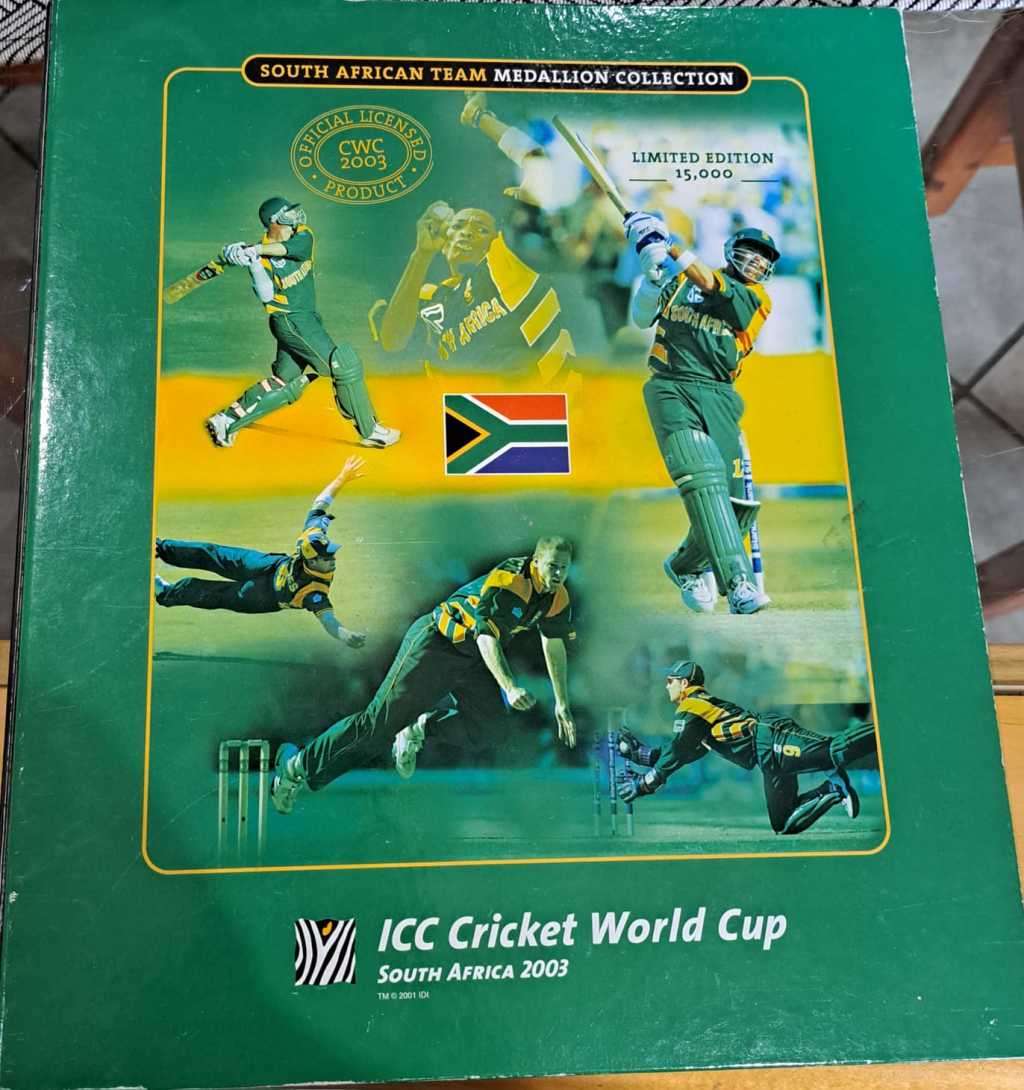 2003 ICC Cricket World Cup Medallion Collection (Complete set)