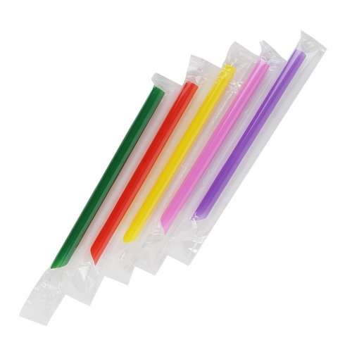 100 Oversized Individually Wrapped Bubble Tea Straws.