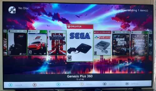 XBOX 360 Slim - 40+ games included - RGH3 Modded + 2 Controllers + Kinect + Wireless Steering Wheel