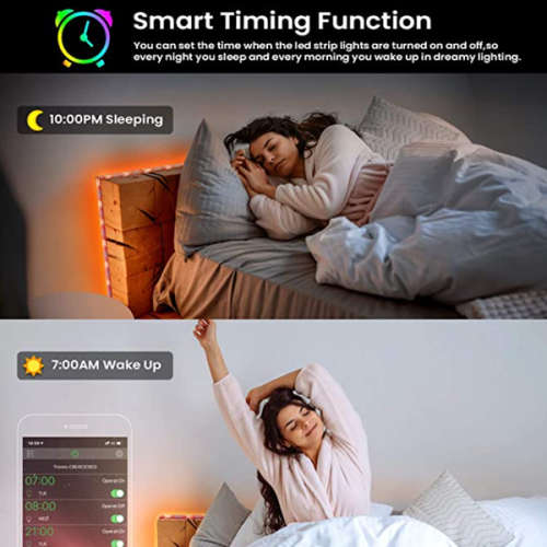 LED STRIP LIGHTS BLUETOOTH, LED STRIP LIGHTS MUSIC SYNC LED STRIP LIGHTS SMARTPHONE APP LED STRIP