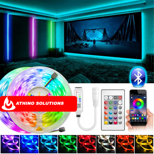 LED STRIP LIGHTS BLUETOOTH, LED STRIP LIGHTS MUSIC SYNC LED STRIP LIGHTS SMARTPHONE APP LED STRIP