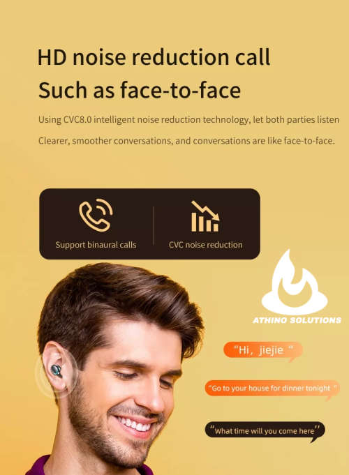 Wireless Earbud with smallest charging Case, Not Cumbersome to Carry