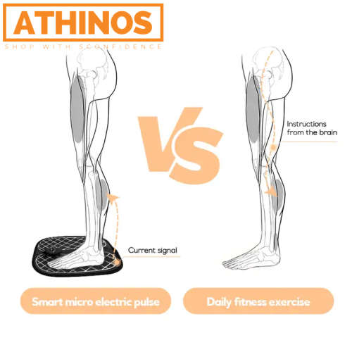 Foot Massager - Muscle Stimulator Electric Vibrating Ems Foot Massager