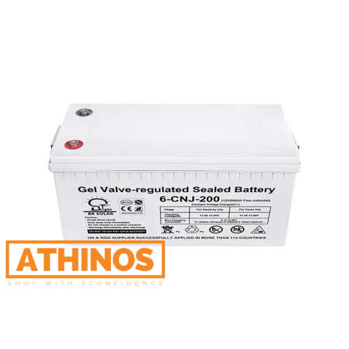 Set of Two: 12V 100AH Deep Cycle Solar Gel Battery