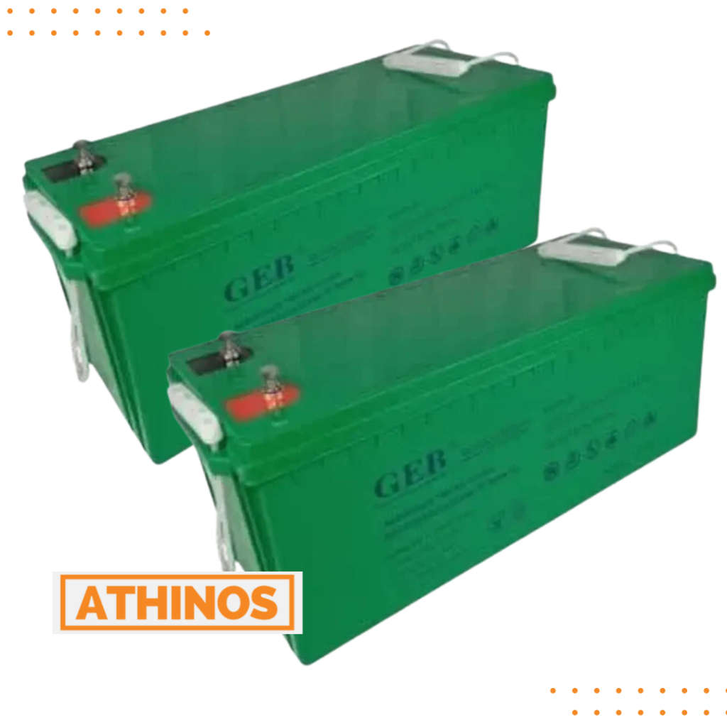 2 x 200AH Deep Cycle Solar Gel battery GEB