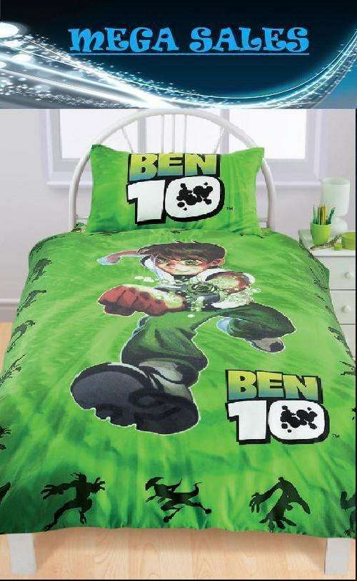KIDS BED LINEN - BEN 10 DUVET SET - DOUBLE BED
