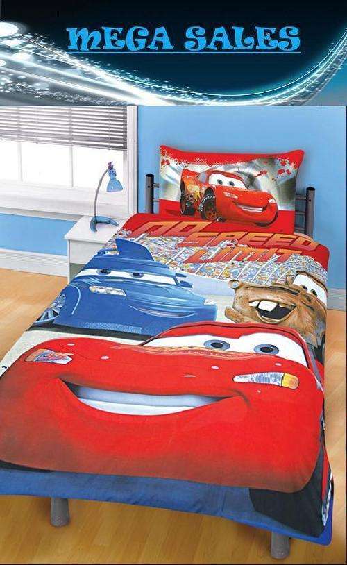 KIDS BED LINEN - CARS - THREE QUARTER