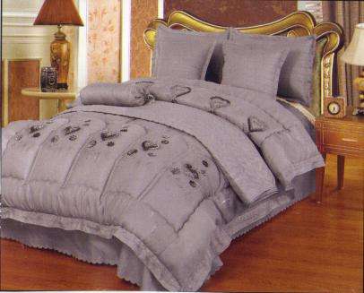 8 PCE MAJESTIC QUILTED/COMFORTER SET - QUEEN