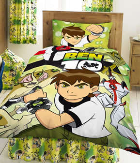 KIDS BED LINEN - BEN 10 DUVET SET - SINGLE BED