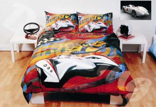 KIDS BED LINEN - SPEED RACER DUVET SET - SINGLE BED