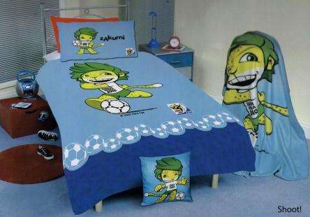 KIDS BED LINEN - ZAKUMI - SOCCER WORLD CUP - FIFA 2010 - SINGLE BED
