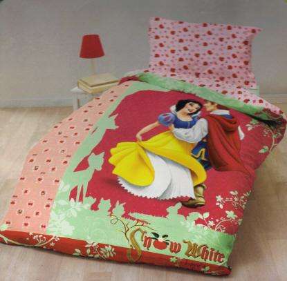 KIDS BED LINEN - SNOW WHITE DUVET SET - SINGLE BED