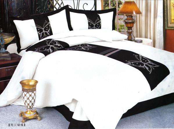 6 PCE COTTON BLEND DUVET COVER SETS - DOUBLE BED SIZE
