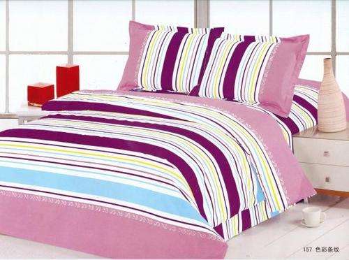 6 PCE COTTON BLEND DUVET COVER SETS - DOUBLE BED SIZE