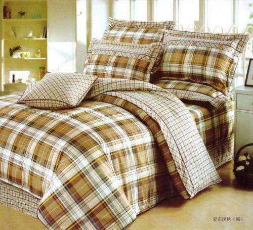 6 PCE COTTON BLEND DUVET COVER SETS - DOUBLE BED SIZE