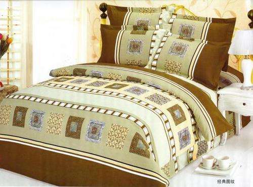 6 PCE COTTON BLEND DUVET COVER SETS - DOUBLE BED SIZE