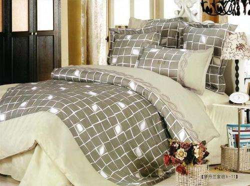 6 PCE COTTON BLEND DUVET COVER SETS - QUEEN BED SIZE