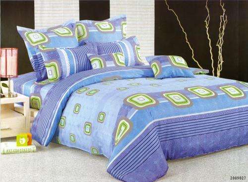 10 PCE COTTON BLEND DUVET COVER SETS - CURTAINS INCLUDED - QUEEN BED SIZE