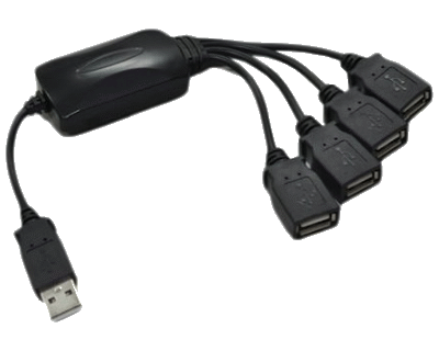 4 Port Pocket Size Smart Hub FOR LAPTOP/PC