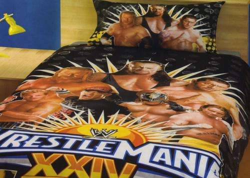 KIDS BED LINEN - WWE - WRESTLE MANIA - DUVET COVER - SINGLE BED SIZE