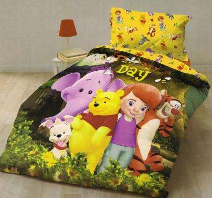KIDS BED LINEN - WINNIE THE POOH - DUVET COVER - SINGLE BED SIZE