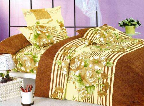 10 PCE COTTON BLEND DUVET COVER SETS - CURTAINS INCLUDED - DOUBLE BED SIZE