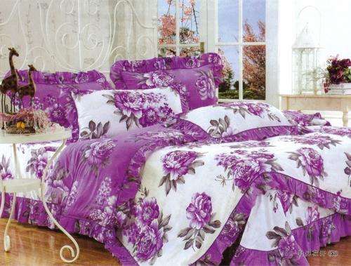 100% COTTON - 6 PCE PURE COTTON DUVET COVER SETS - DOUBLE BED SIZE