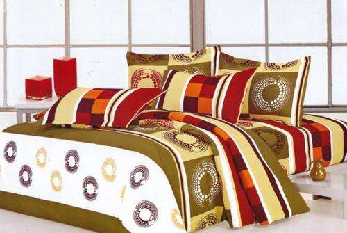 6 PCE COTTON FEEL DUVET COVER SETS - DOUBLE BED SIZE