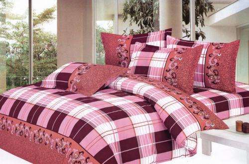 6 PCE COTTON FEEL DUVET COVER SETS - DOUBLE BED SIZE