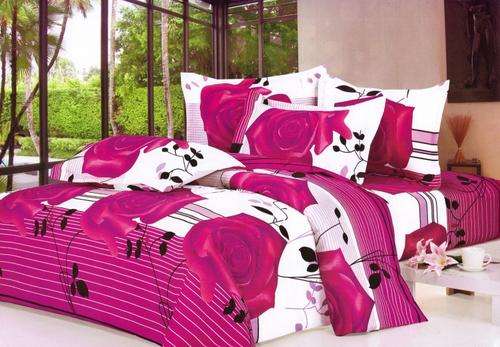 6 PCE COTTON FEEL DUVET COVER SETS - DOUBLE BED SIZE