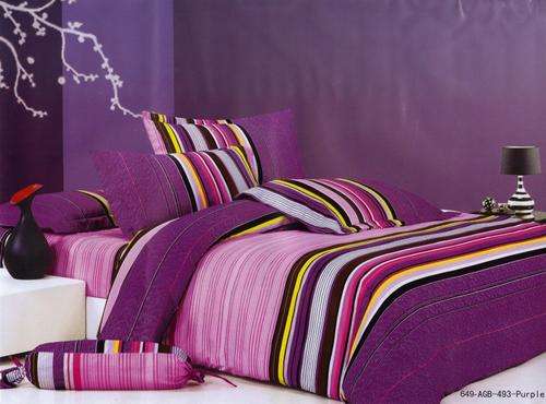 6 PCE COTTON BLEND DUVET COVER SETS - DOUBLE BED SIZE