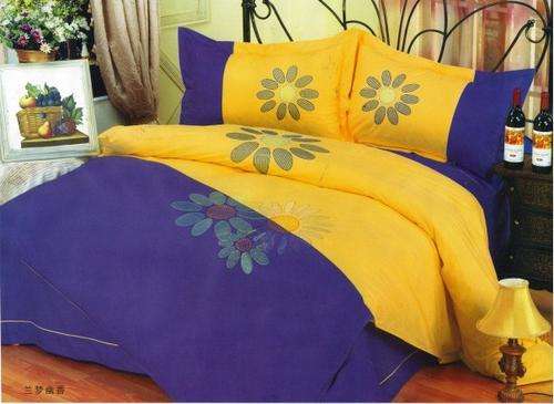 6 PCE COTTON FEEL DUVET COVER SETS - QUEEN BED SIZE