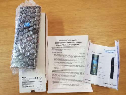 Nec DECT Wireless phone Handset G566 PBX with G66 desk charger