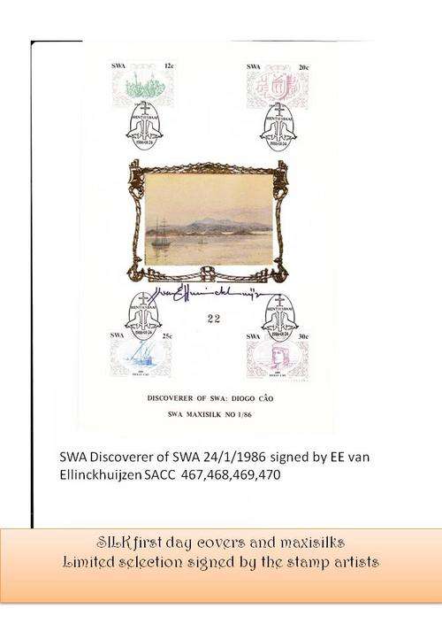Maxisilk SWA Discoverers of SWA signed by artist