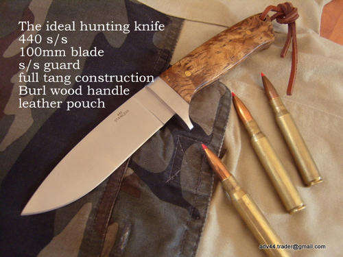 Hunting knife, drop point hunter
