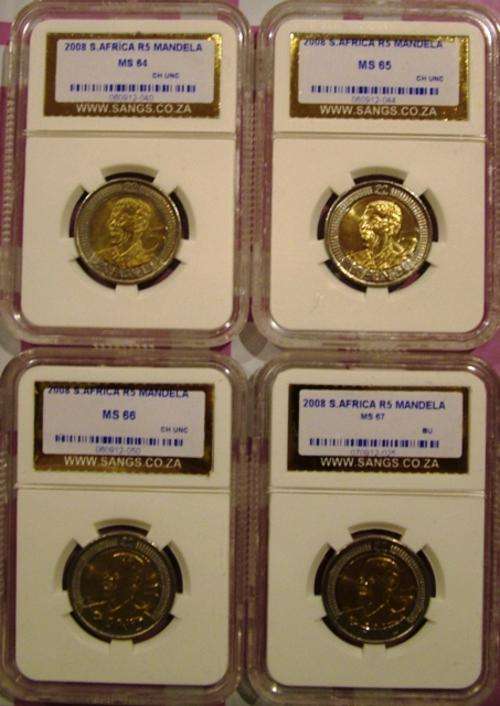 2008 MANDELA MS 64/65/66 AND 67 SET NICE GIFT FOR X MAS