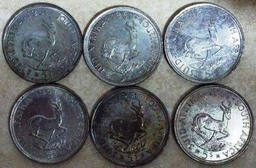 1951 X 6  UNC 5 SHILLING out of grandpa safe