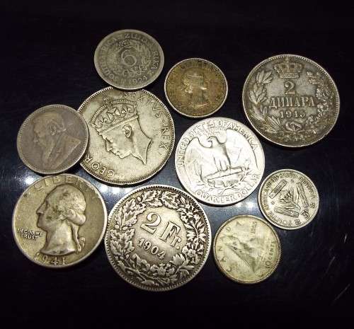 SILVER LOT OF COINS