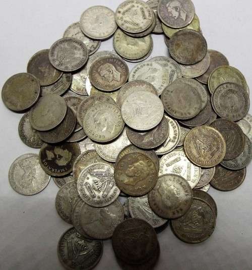 SILVER LOT OF 100 PRE 50 TIEKIES