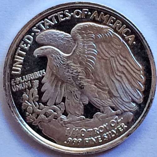SILVER U.S.A INDIAN HEADS 1/10 PURE SILVER .999
