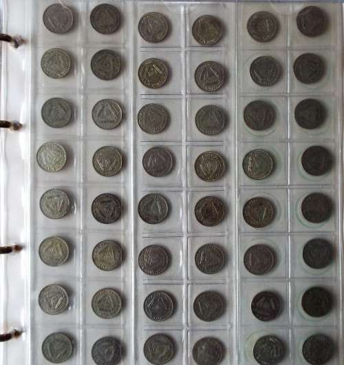 RSA  coins COLLECTION  AND PAPER in file 14 x pages