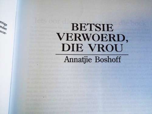 WOW  ,,,,SUPER SKAARS ,NO 17 VAN NET 50 EKSEMPLRE ,BETSIE VERWOERD GETEKEN